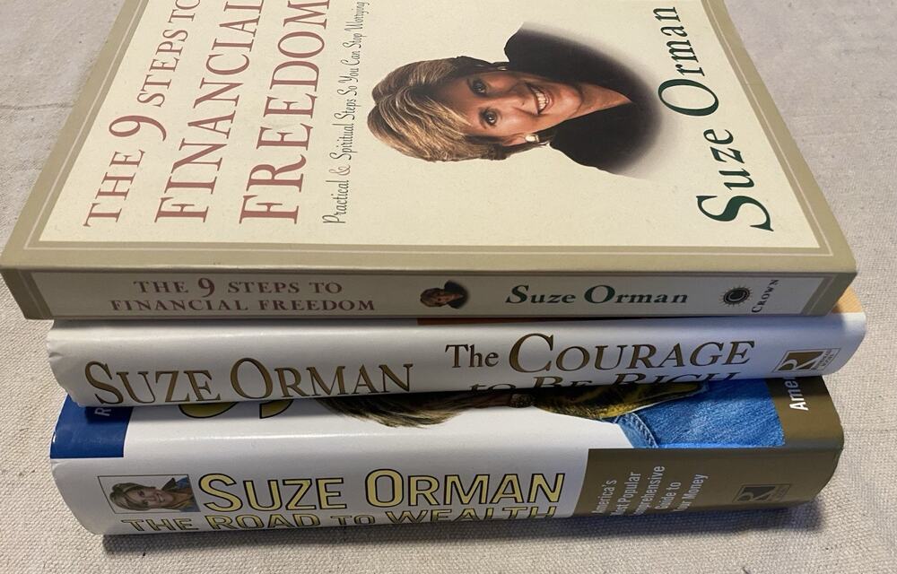 Lot of 3 Finance Wealth Investing Books Suze Orman 9 Steps Road toWealth Courage